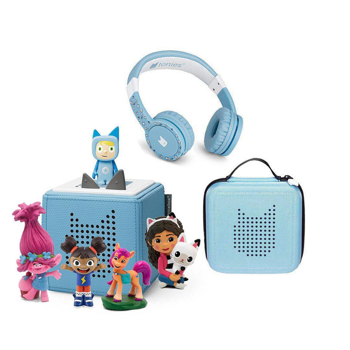 Tonies Ultimate Bundle - TV Friends-Audio Players-Light Blue- | Natural Baby Shower