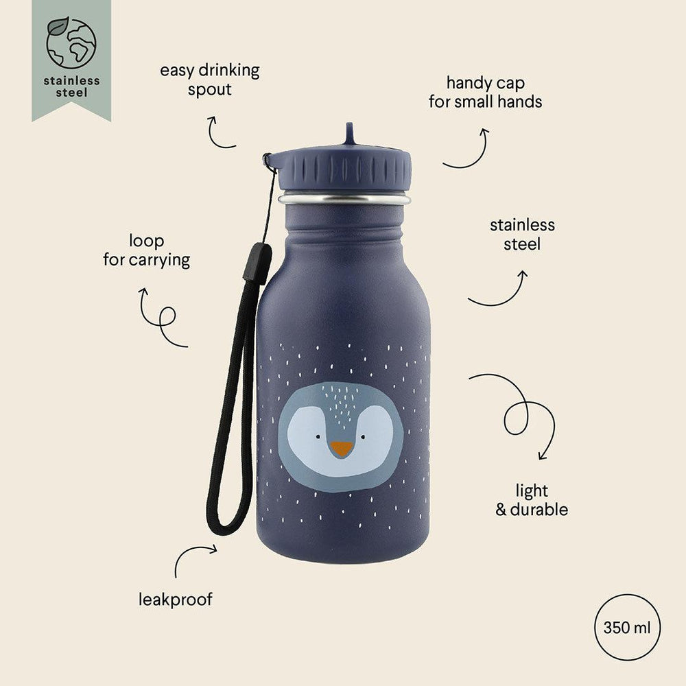 Trixie Drinking Bottle - 350ml - Mr Penguin-Drinking Bottles-Mr Penguin-350ml | Natural Baby Shower