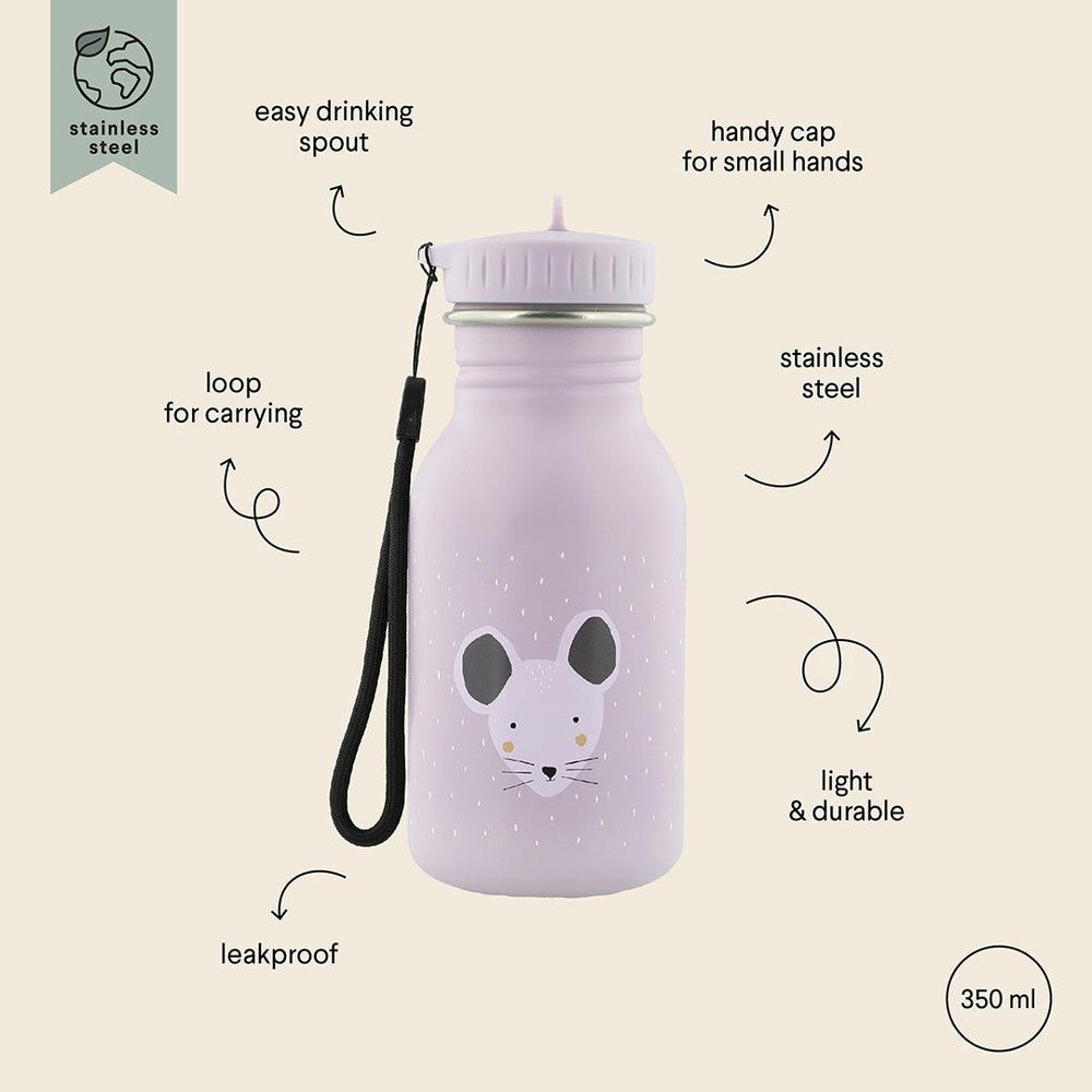 Trixie Drinking Bottle - 350ml - Mrs Mouse-Drinking Bottles-Mrs Mouse-350ml | Natural Baby Shower