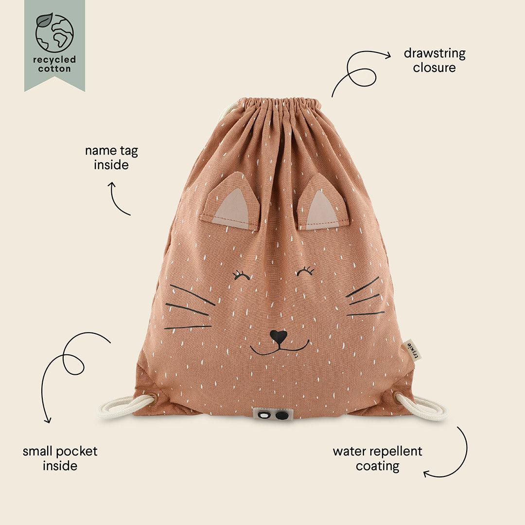 Trixie Drawstring Bag - Mrs Cat-Changing Bags-Mrs Cat- | Natural Baby Shower