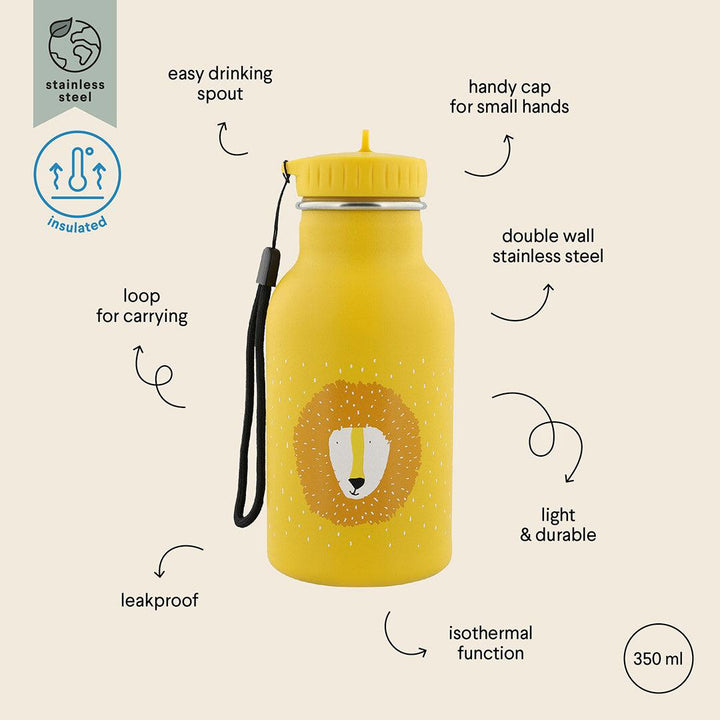 Trixie Insulated Drinking Bottle - 350ml - Mr Lion-Drinking Bottles-Mr Lion-350ml | Natural Baby Shower