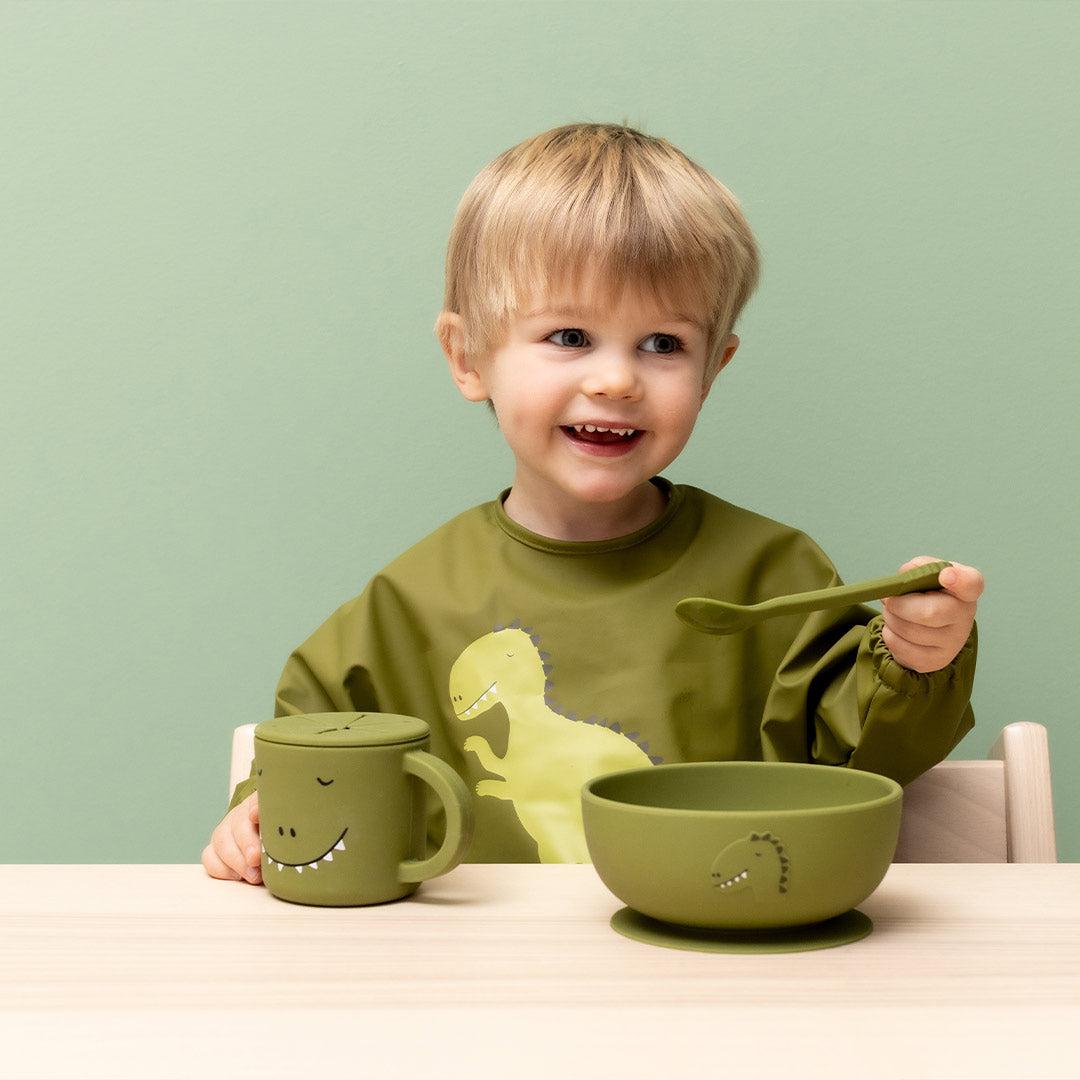 Trixie Silicone Bowl With Suction - Mr Dino-Bowls-Mr Dino- | Natural Baby Shower