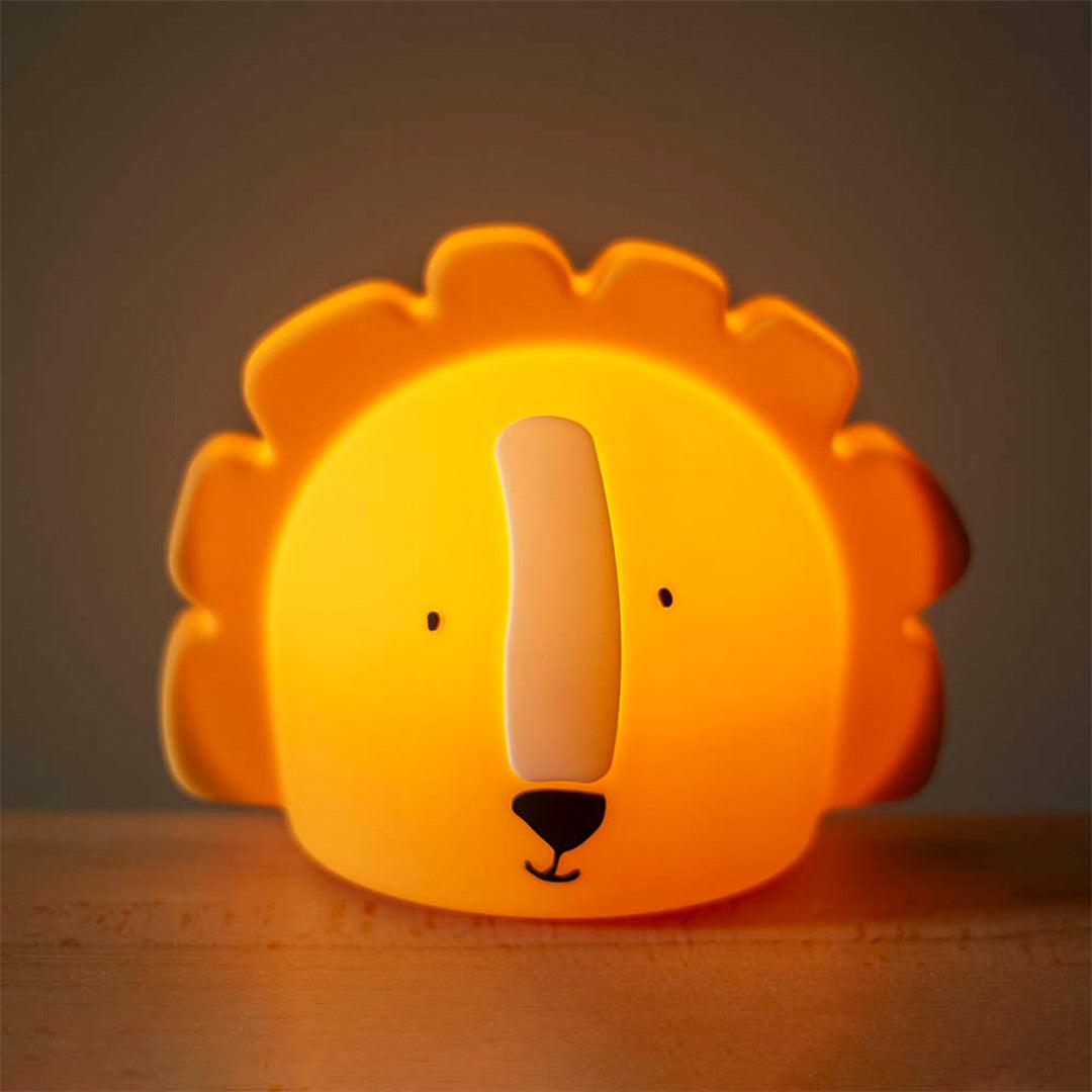 Trixie Night Light Mr. Lion - Yellow-Night Lights-Yellow-One Size | Natural Baby Shower