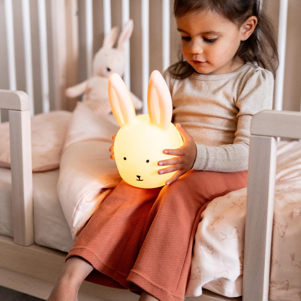 Trixie Night Light Mrs. Rabbit - Pink-Night Lights-Pink-One Size | Natural Baby Shower