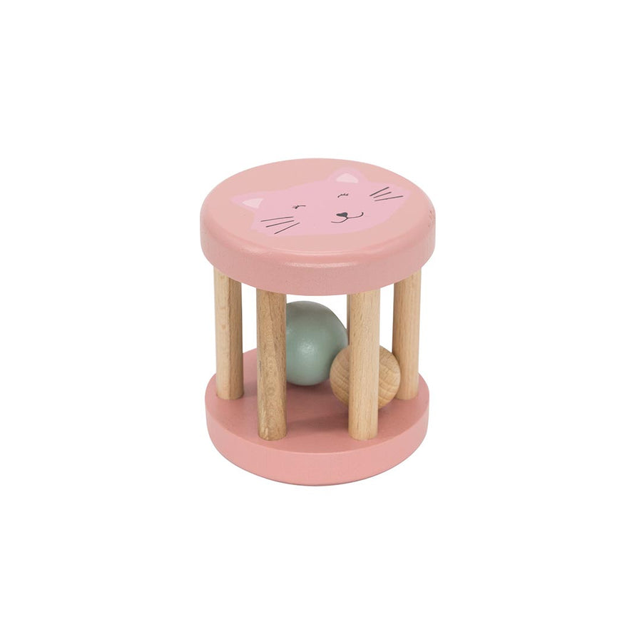 Trixie Wooden Rolling Rattle - Mrs Cat-Rattles-Mrs Cat- | Natural Baby Shower