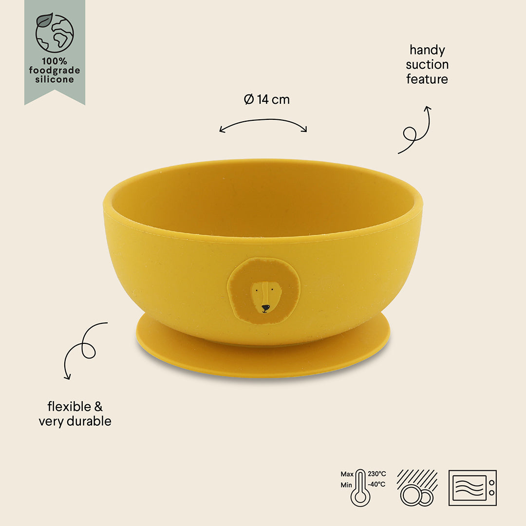 Trixie Silicone Bowl With Suction - Mr Lion