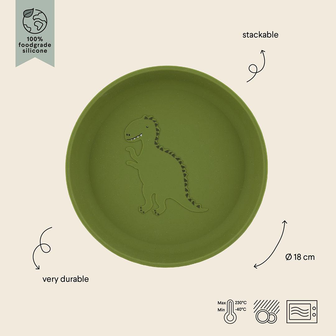 Trixie Silicone Plate - Mr Dino-Plates-Mr Dino- | Natural Baby Shower