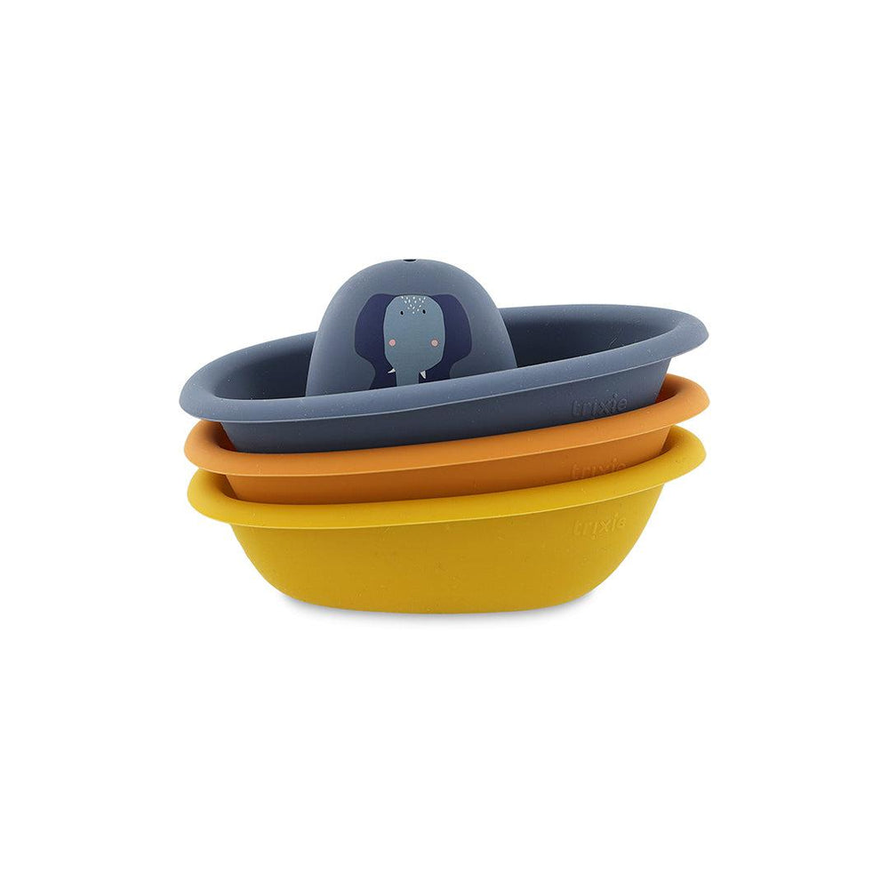 Trixie Stackable Boats-Stacking Toys- | Natural Baby Shower