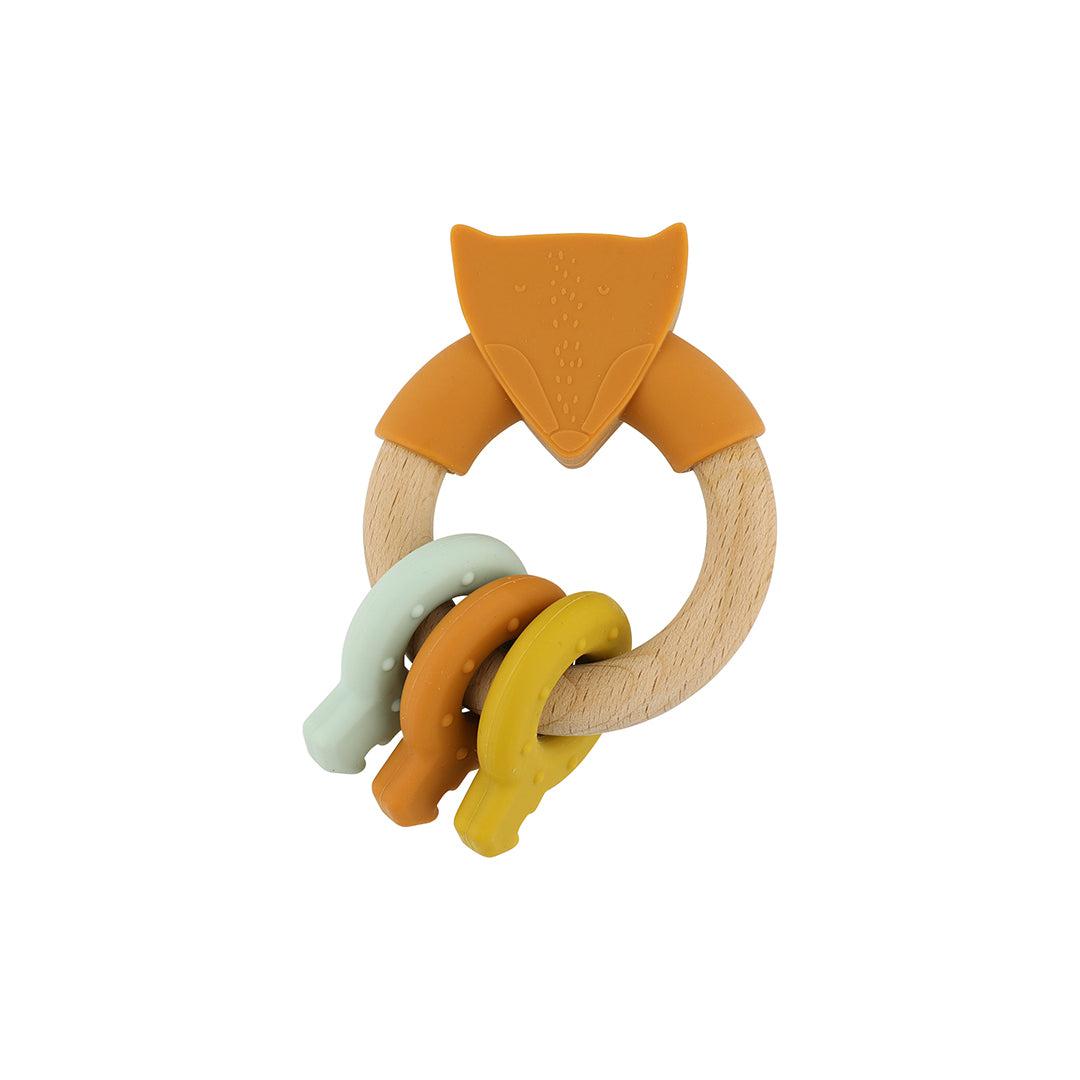 Trixie Wooden Silicone Activity Ring - Mr Fox-Pram Toys-Mr Fox- | Natural Baby Shower