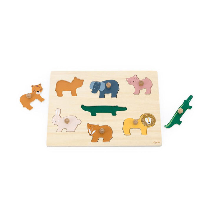 Trixie Wooden Animal Puzzle-Puzzles + Games- | Natural Baby Shower