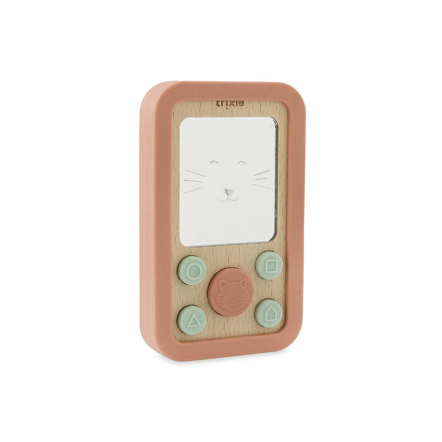 Trixie Wooden Silicone Baby Phone - Mrs Cat-Role Play-Mrs Cat- | Natural Baby Shower