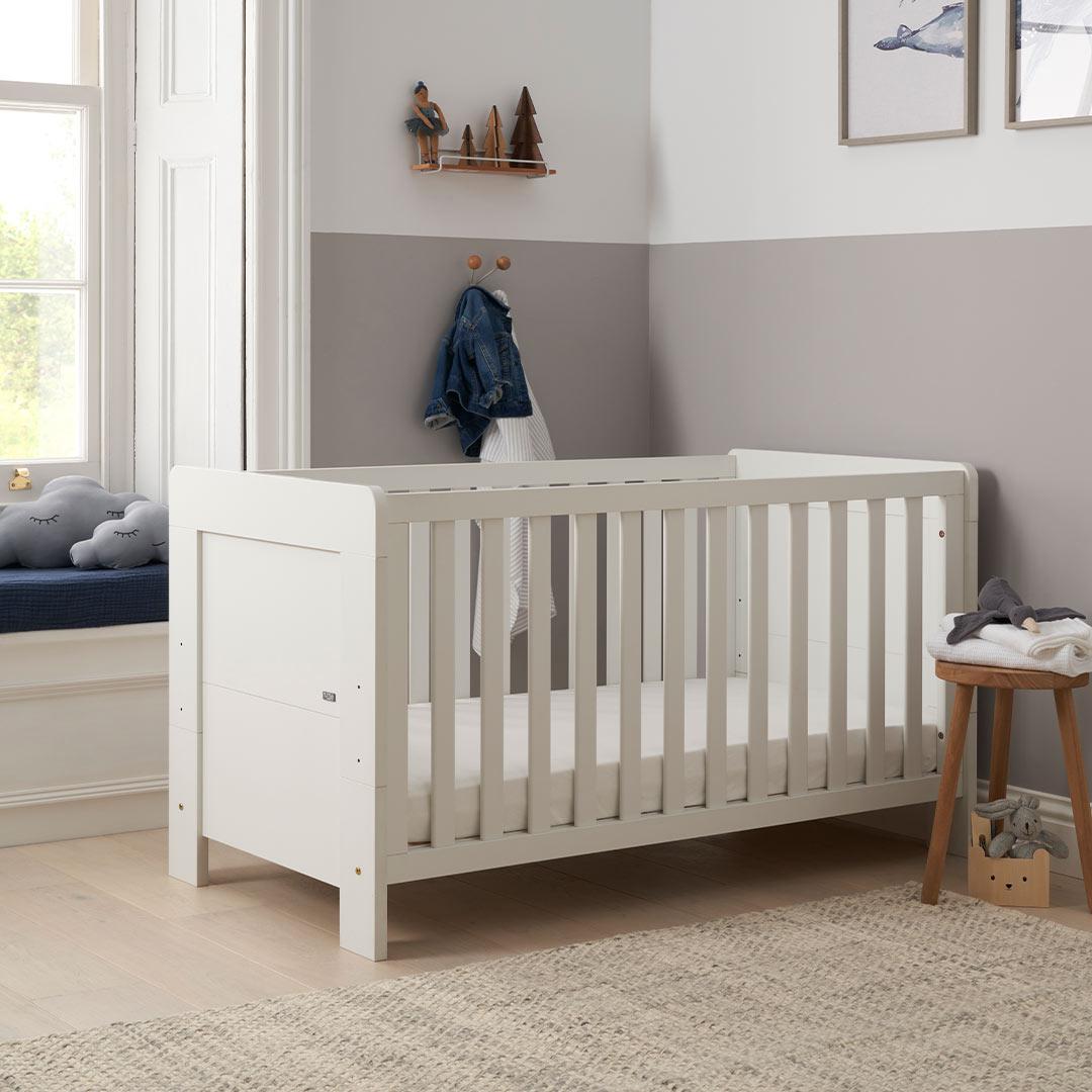 Tutti Bambini Essentials Alba Mini Cot Bed - White-Cot Beds-White- | Natural Baby Shower