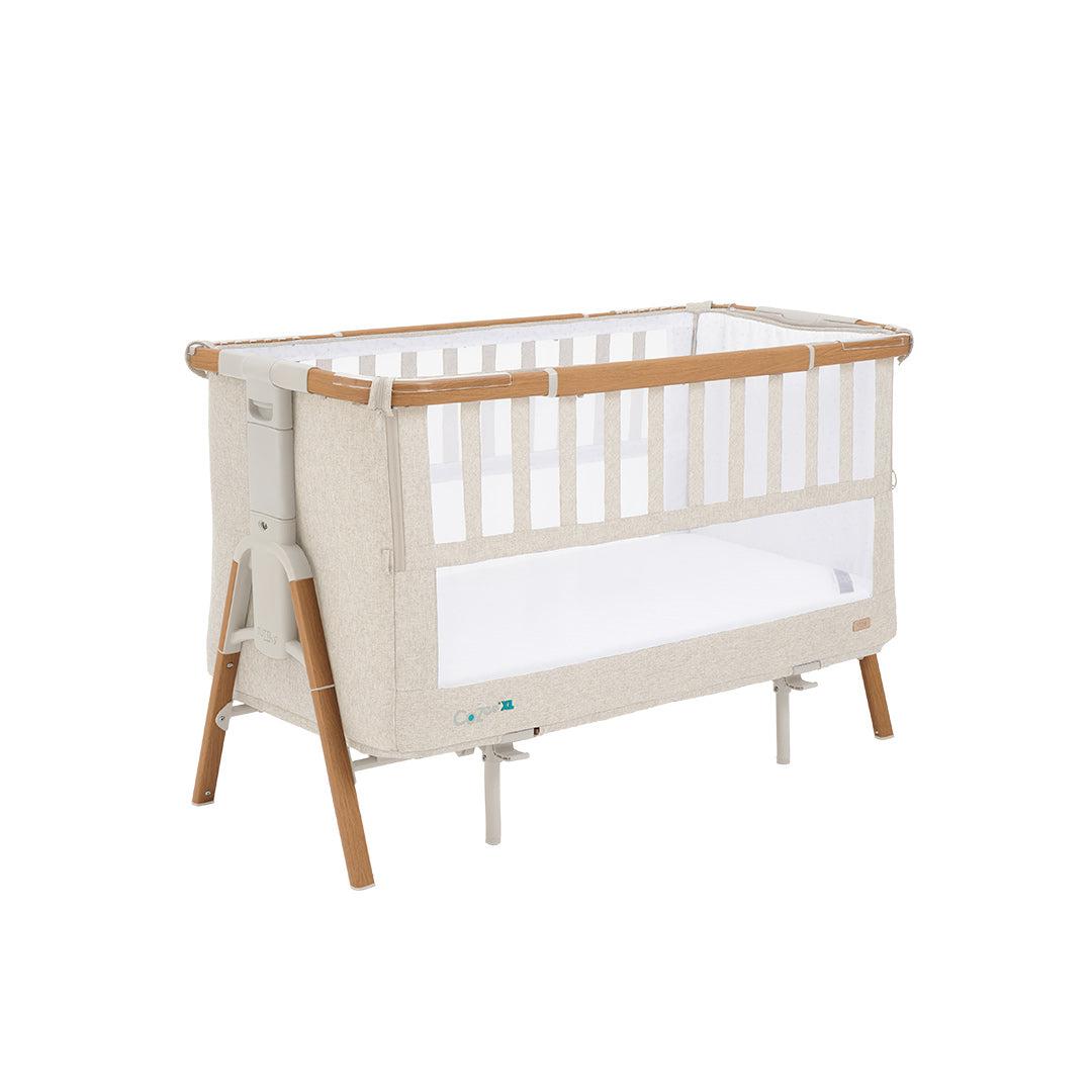 Tutti Bambini CoZee XL Bedside Crib & Cot - Scandinavian Walnut/Ecru-Bedside Cribs-Scandinavian Walnut/Ecru- | Natural Baby Shower