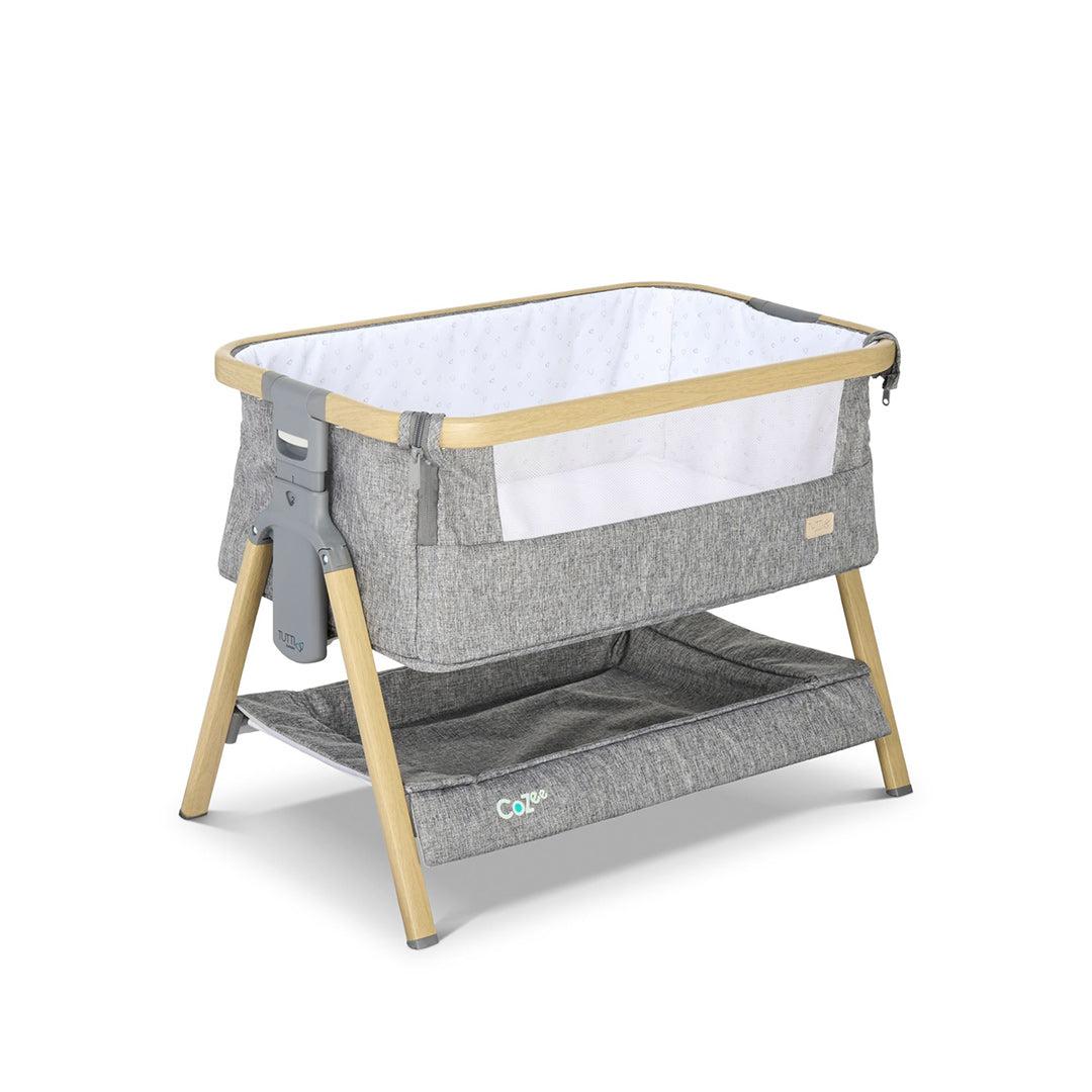 Tutti Bambini Cozee Mini Me Play Crib - Oak/Charcoal-Cribs-Oak/Charcoal-One Size | Natural Baby Shower