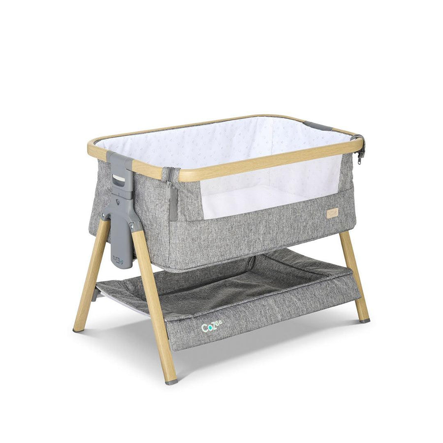 Tutti Bambini Cozee Mini Me Play Crib - Oak/Charcoal-Cribs-Oak/Charcoal-One Size | Natural Baby Shower