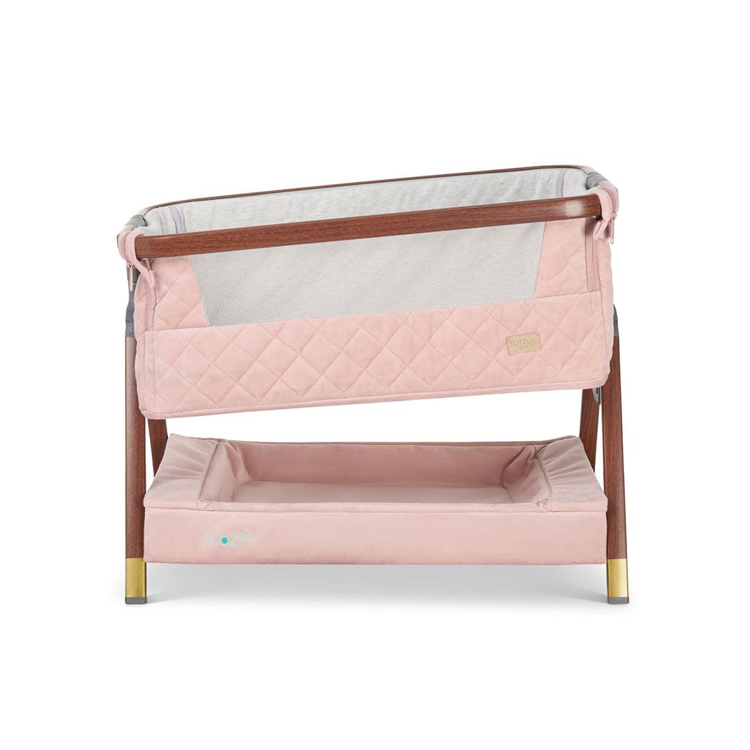 Tutti Bambini Cozee Luxe Mini Me Crib - Walnut/Blush-Cribs-Walnut/Blush-One Size | Natural Baby Shower