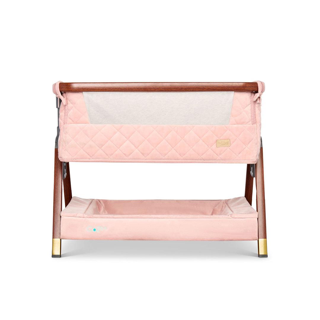 Tutti Bambini Cozee Luxe Mini Me Crib - Walnut/Blush-Cribs-Walnut/Blush-One Size | Natural Baby Shower