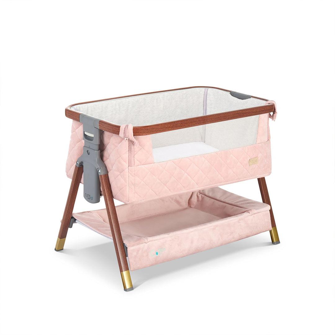 Tutti Bambini Cozee Luxe Mini Me Crib - Walnut/Blush-Cribs-Walnut/Blush-One Size | Natural Baby Shower