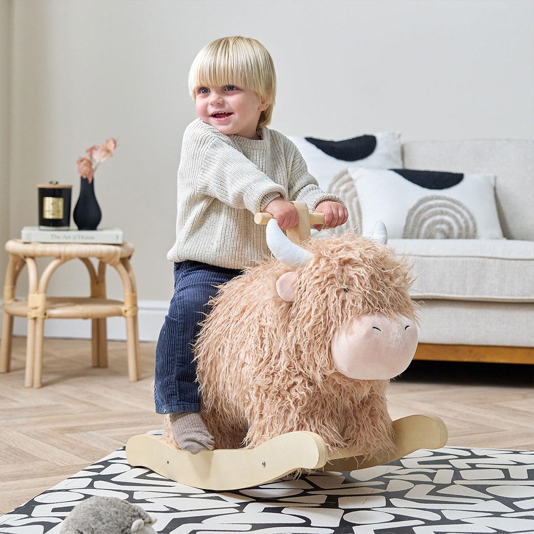 Tutti Bambini Douglas The Highland Cow Rocking Toy-Rocking Toys- | Natural Baby Shower