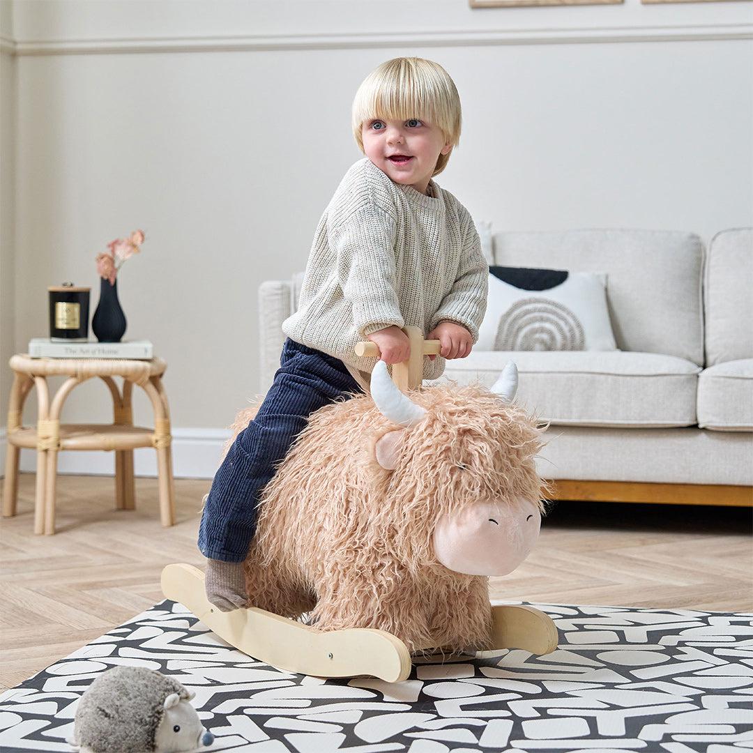 Tutti Bambini Douglas The Highland Cow Rocking Toy-Rocking Toys- | Natural Baby Shower