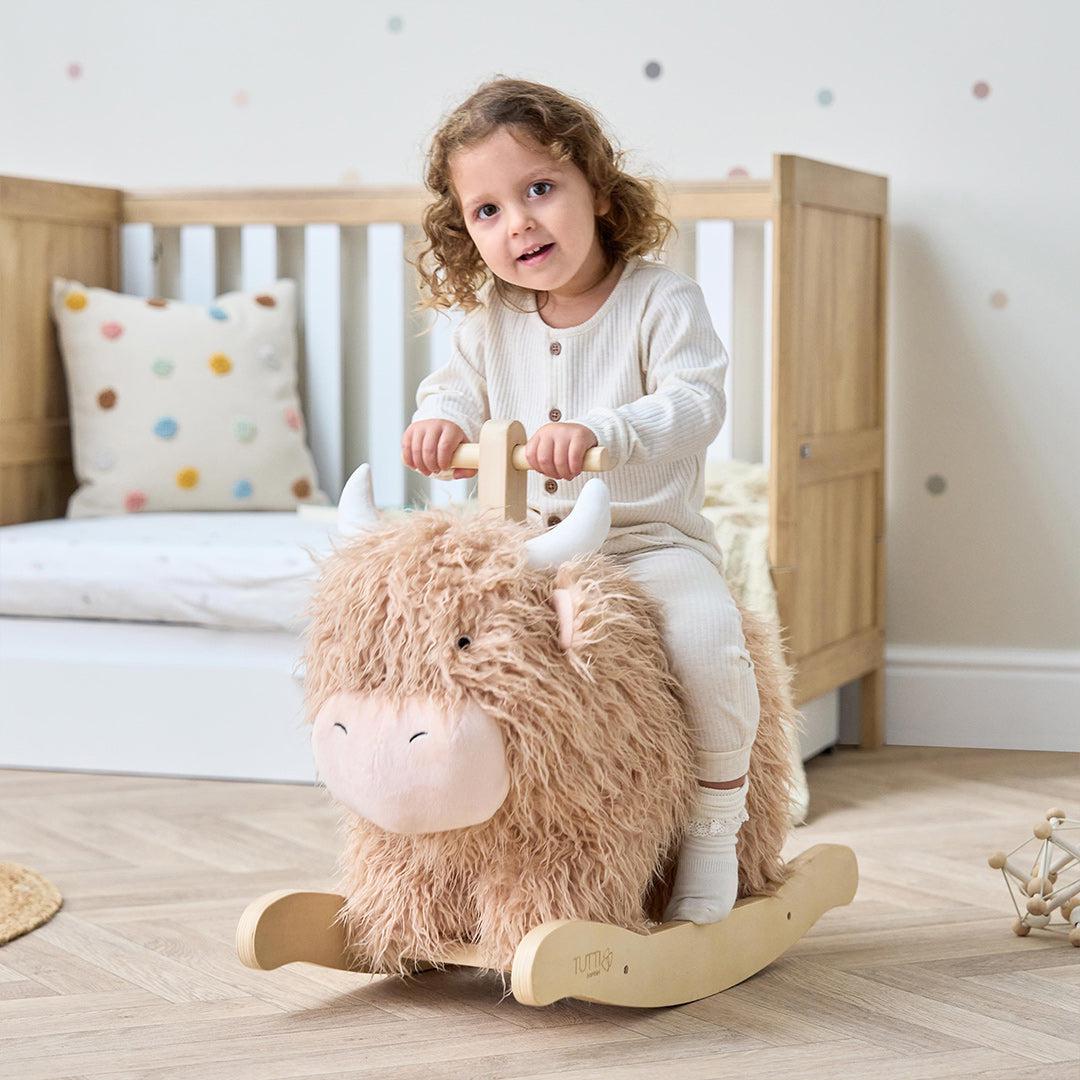 Tutti Bambini Douglas The Highland Cow Rocking Toy-Rocking Toys- | Natural Baby Shower