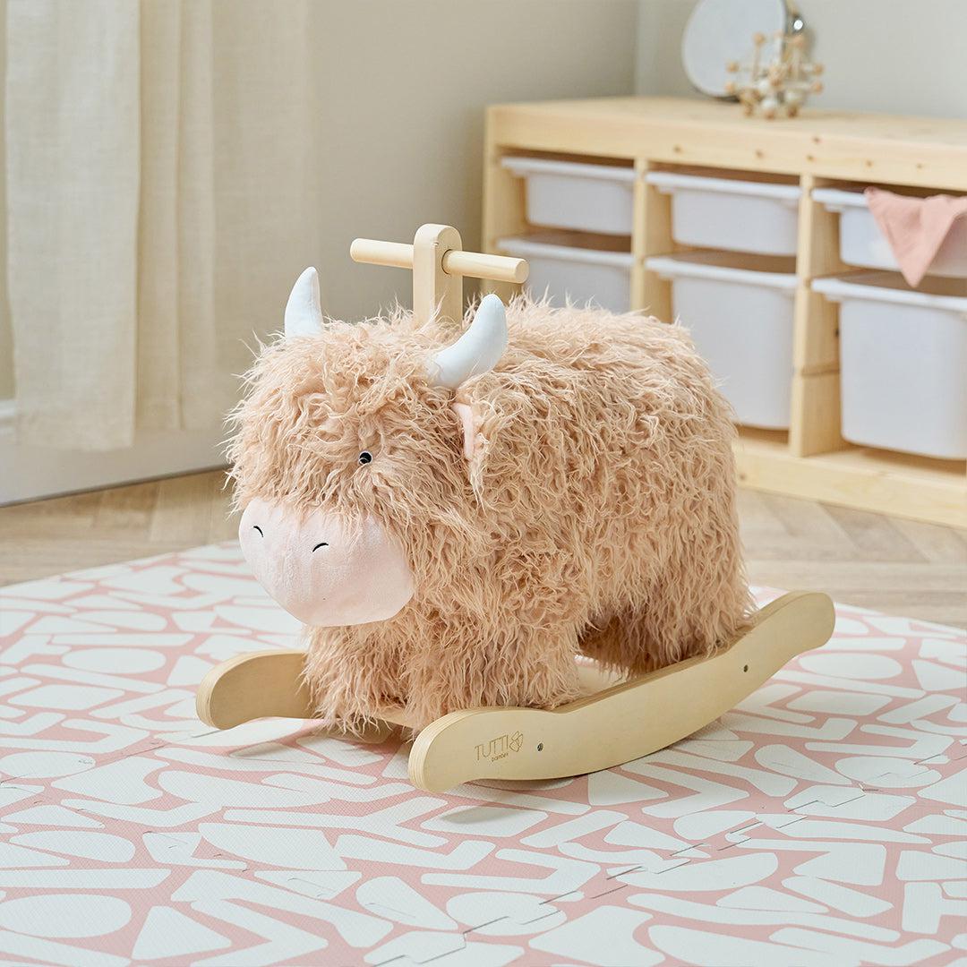 Tutti Bambini Douglas The Highland Cow Rocking Toy-Rocking Toys- | Natural Baby Shower