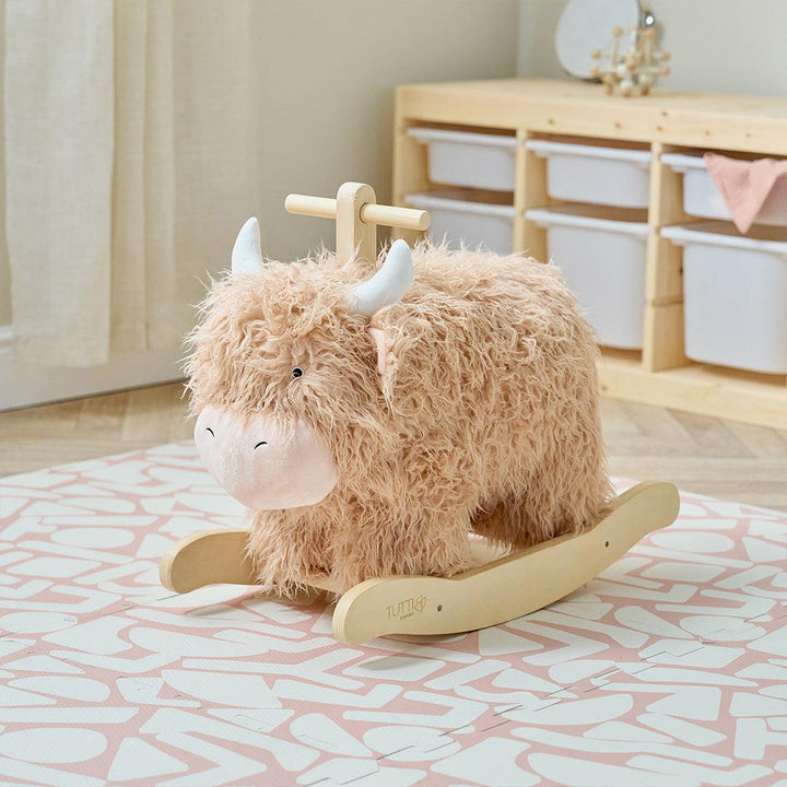 Tutti Bambini Douglas The Highland Cow Rocking Toy-Rocking Toys- | Natural Baby Shower