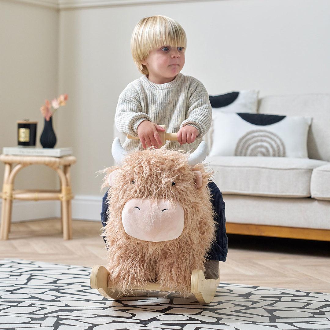 Tutti Bambini Douglas The Highland Cow Rocking Toy-Rocking Toys- | Natural Baby Shower