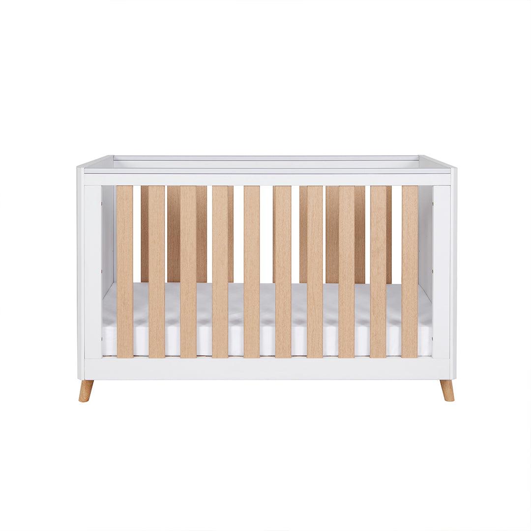 Tutti Bambini Fika Mini 3 Piece Room Set - White/Light Oak-Nursery Sets-White/Light Oak-No Mattress | Natural Baby Shower