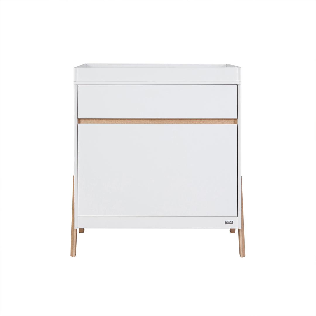 Tutti Bambini Fuori Chest Changer - White/Light Oak-Chests-White/Light Oak- | Natural Baby Shower