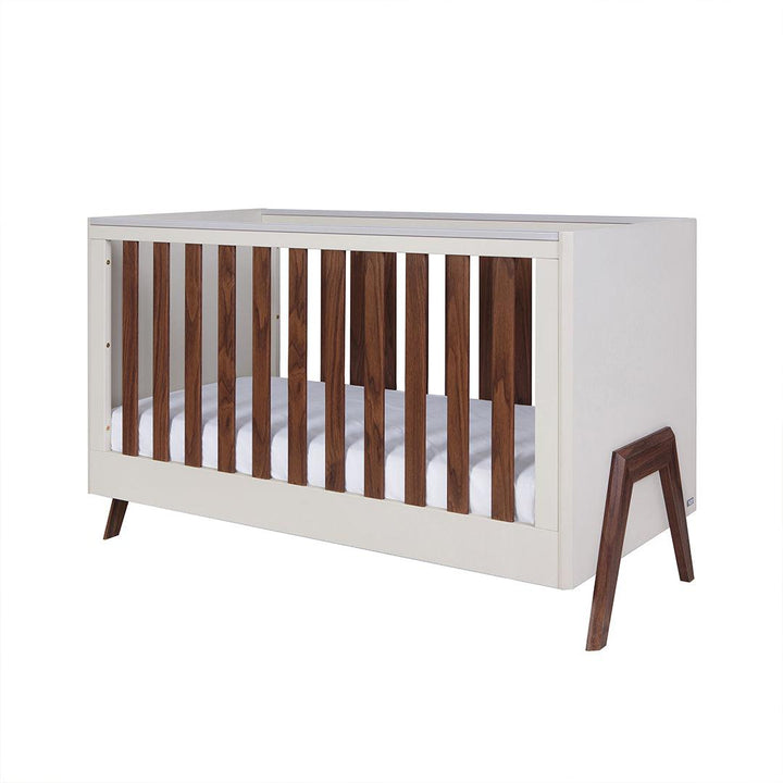 Tutti Bambini Fuori 2 Piece Room Set - Warm Walnut/White Sand-Nursery Sets-Warm Walnut/White Sand-No Mattress | Natural Baby Shower