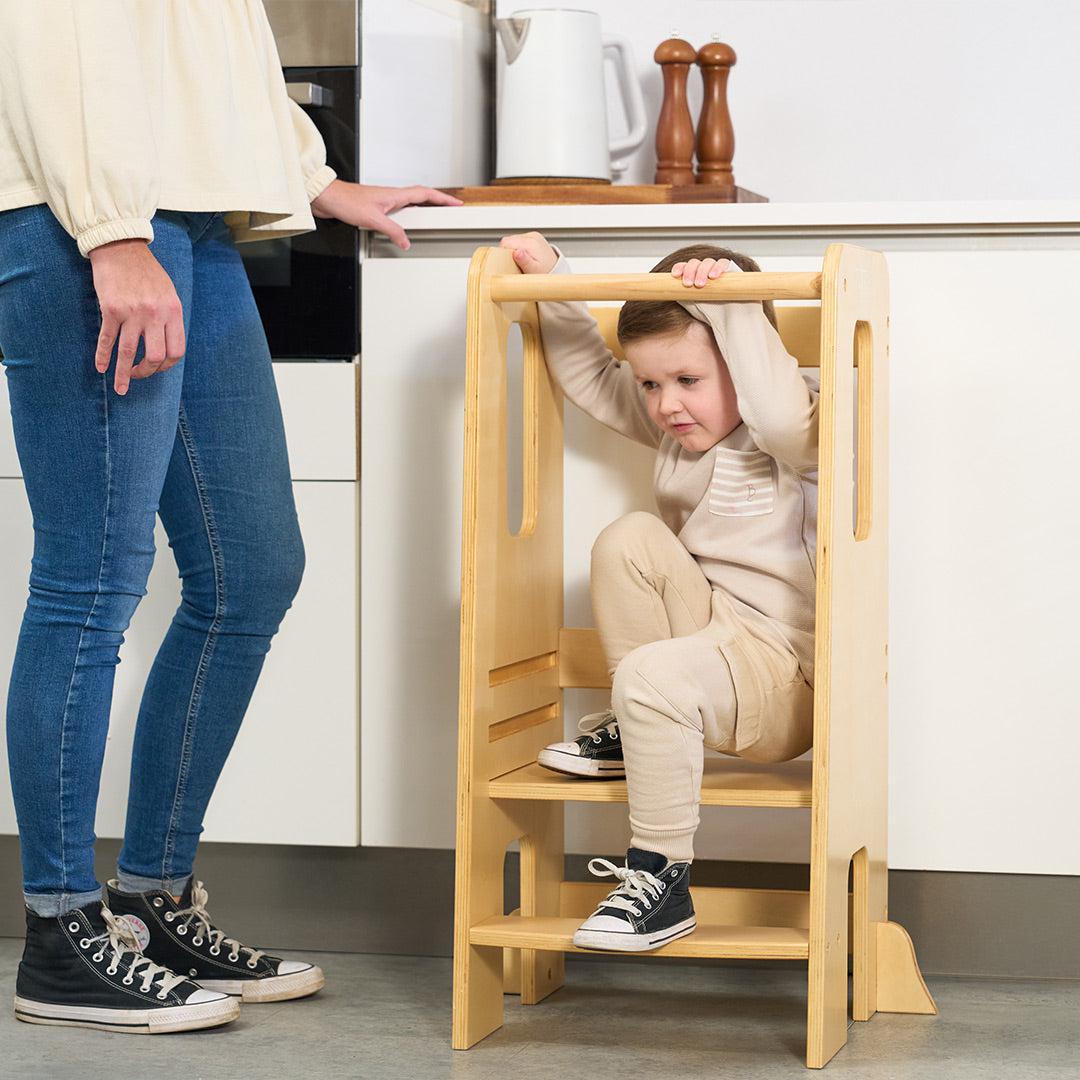 Tutti Bambini Helping Hands Montessori Toddler Learning Tower - Natural-Arts + Crafts-Natural-One Size | Natural Baby Shower