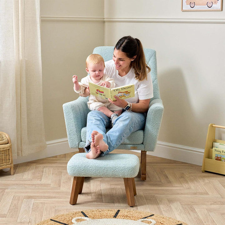 Tutti Bambini Jonah Luxe Feeding Chair - Ocean Stone-Feeding Chairs-Ocean Stone- | Natural Baby Shower