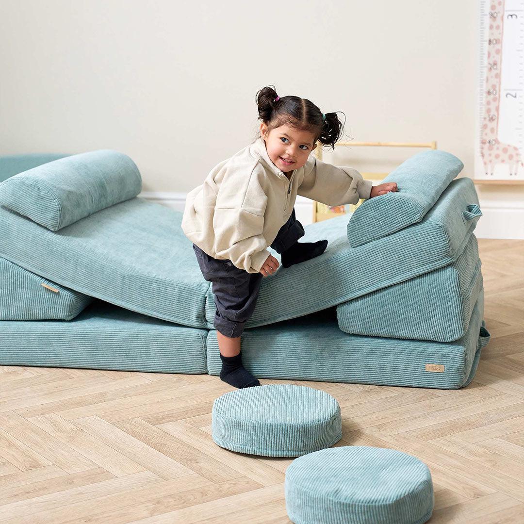 Tutti Bambini Playrama Montessori Kids Play Sofa - Ocean Stone-Tables + Seating-Ocean Stone-One Size | Natural Baby Shower