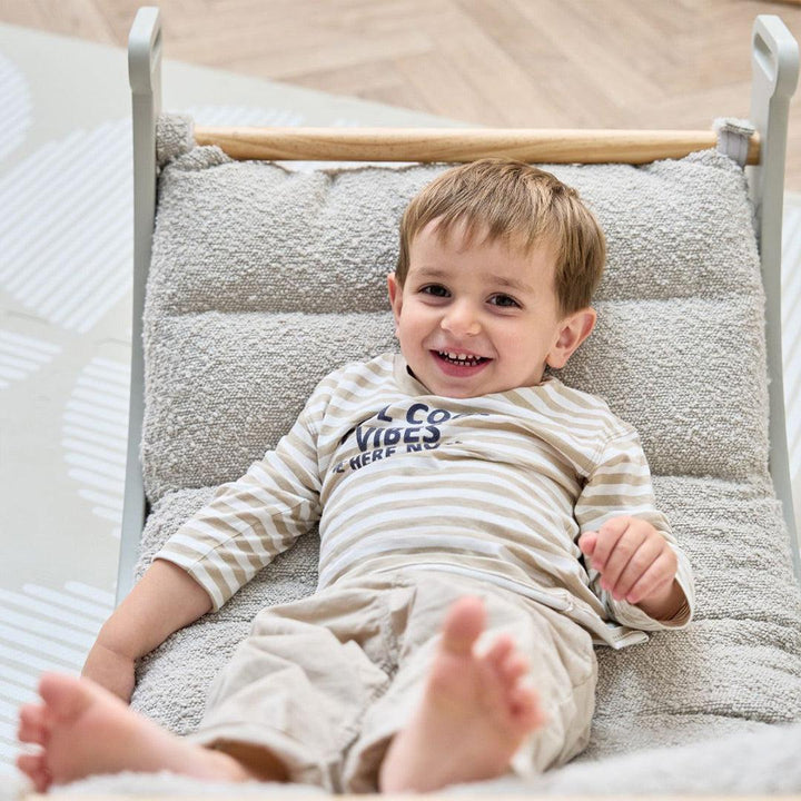 Tutti Bambini Scala Montessori Pikler Rocking Frame Cushion - Boucle Mushroom-Baby Bouncer Cushions-Boucle Mushroom-One Size | Natural Baby Shower