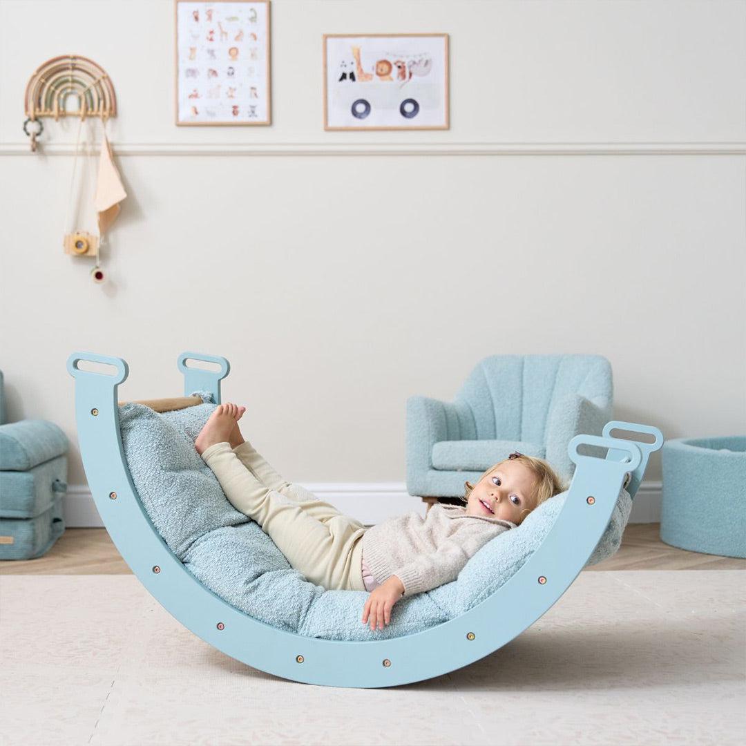 Tutti Bambini Scala Montessori Pikler Rocking Frame Cushion - Ocean Stone-Baby Bouncer Cushions-Ocean Stone-One Size | Natural Baby Shower