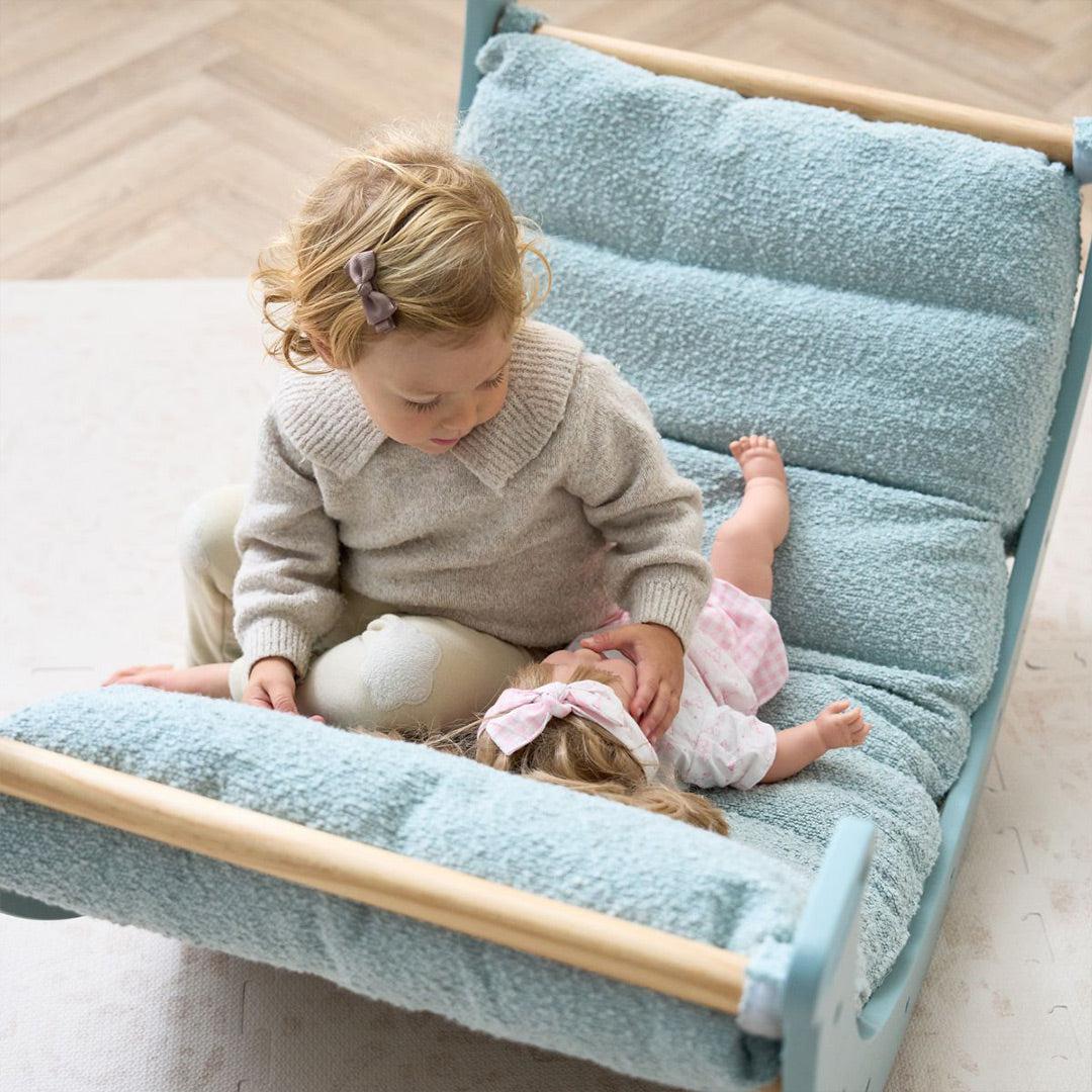 Tutti Bambini Scala Montessori Pikler Rocking Frame Cushion - Ocean Stone-Baby Bouncer Cushions-Ocean Stone-One Size | Natural Baby Shower