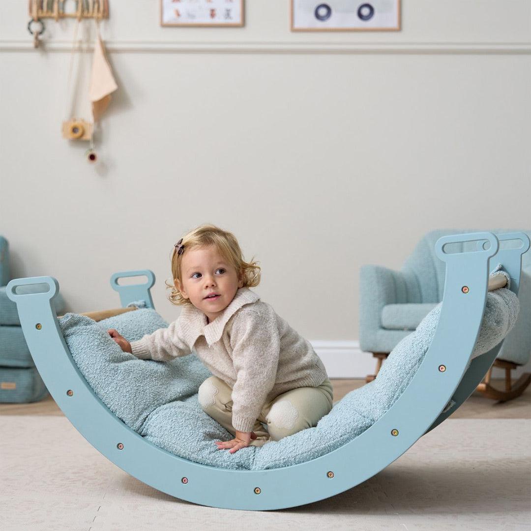 Tutti Bambini Scala Montessori Pikler Rocking Frame Cushion - Ocean Stone-Baby Bouncer Cushions-Ocean Stone-One Size | Natural Baby Shower