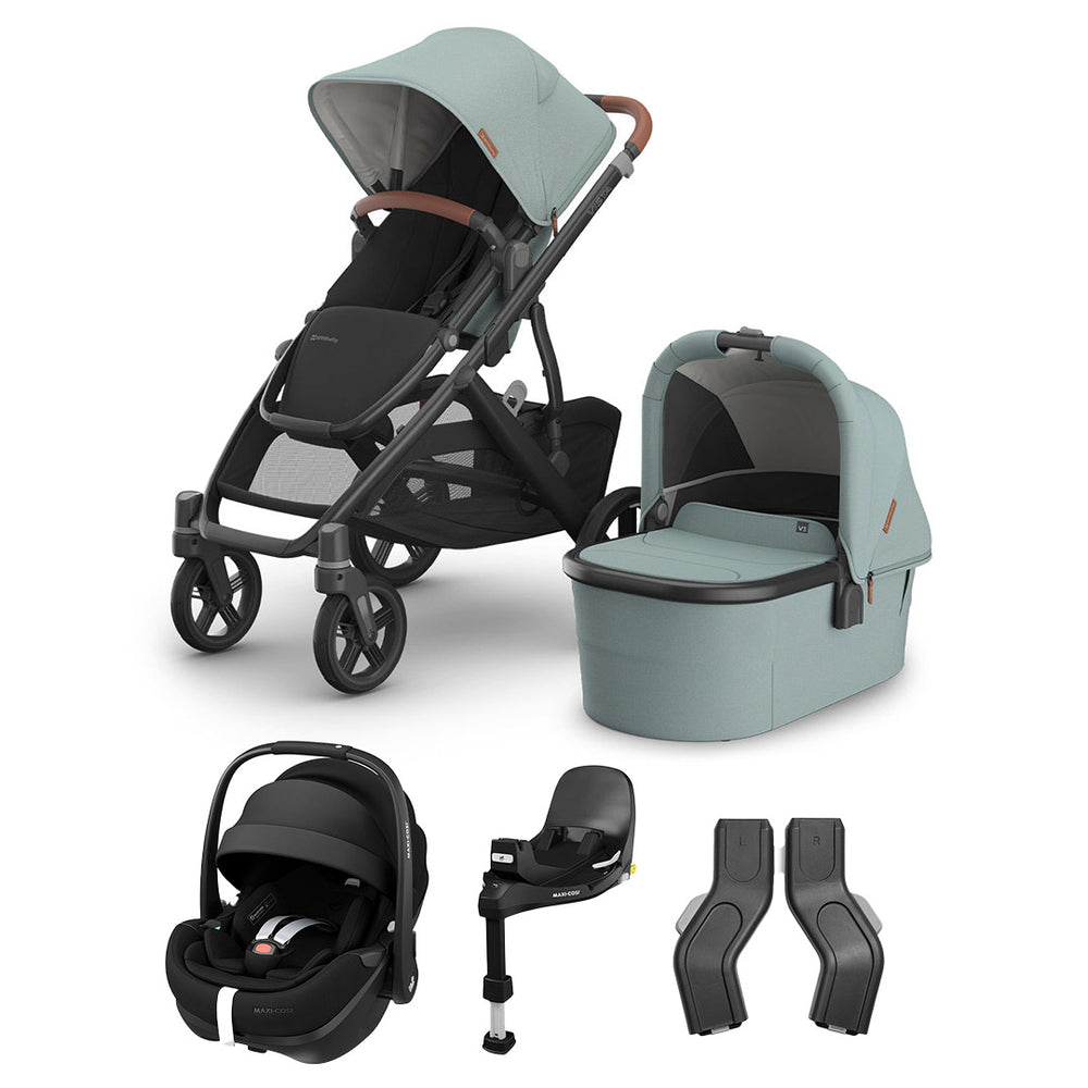 UPPAbaby Vista V3 + Pebble 360 Pro 2 Travel System - Kenzi-Travel Systems-No Base- | Natural Baby Shower