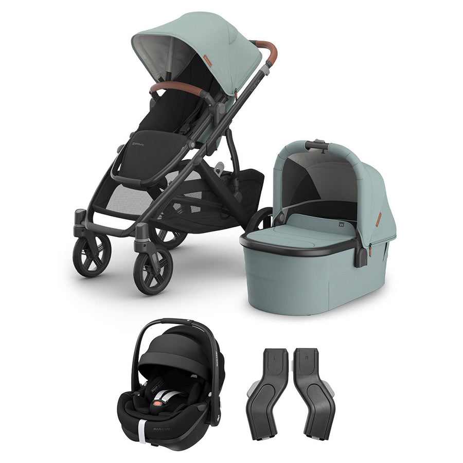 UPPAbaby Vista V3 + Pebble 360 Pro 2 Travel System - Kenzi-Travel Systems-No Base- | Natural Baby Shower