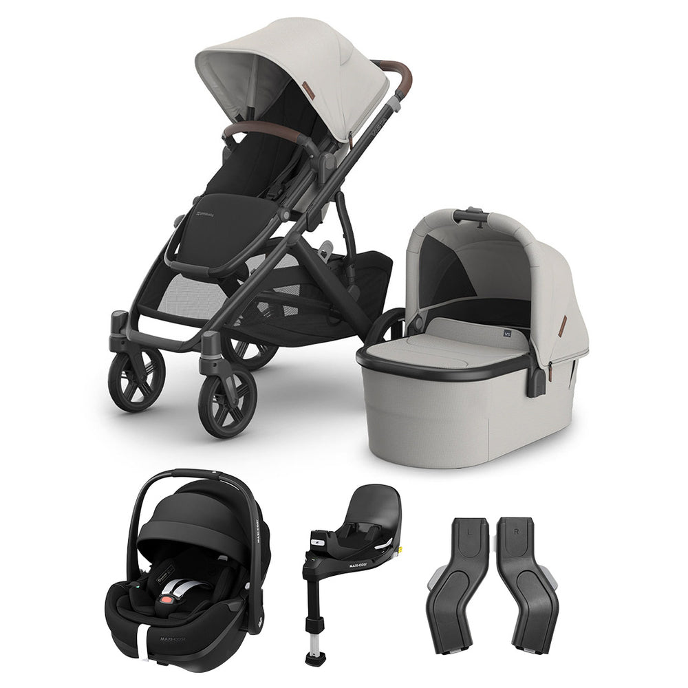 UPPAbaby Vista V3 + Pebble 360 Pro 2 Travel System - Savannah-Travel Systems-No Base- | Natural Baby Shower