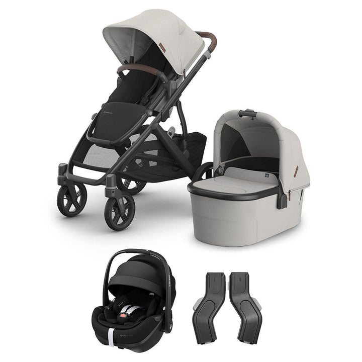 UPPAbaby Vista V3 + Pebble 360 Pro 2 Travel System - Savannah-Travel Systems-No Base- | Natural Baby Shower