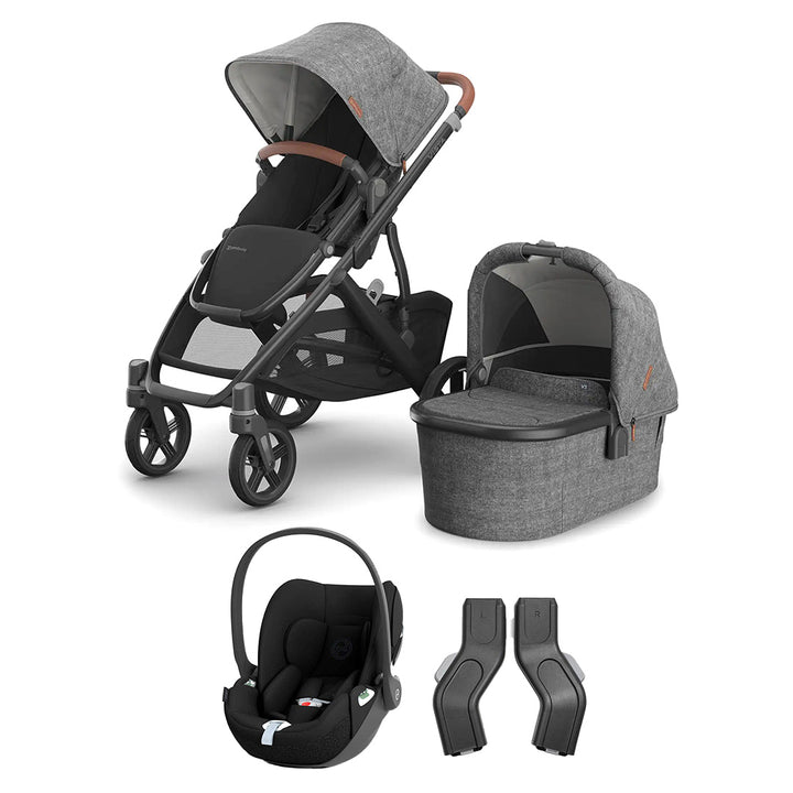 UPPAbaby Vista V3 + Cloud T Travel System-Travel Systems-Greyson-No Base | Natural Baby Shower