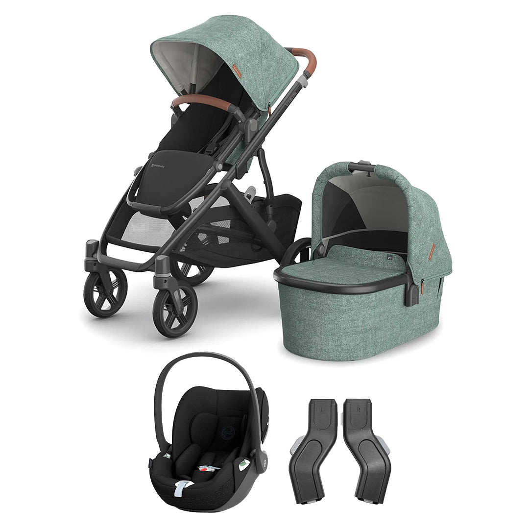 UPPAbaby Vista V3 + Cloud T Travel System-Travel Systems-Gwen-No Base | Natural Baby Shower