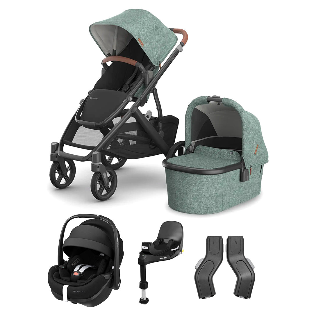 UPPAbaby Vista V3 + Pebble 360 Pro 2 Travel System-Travel Systems-Gwen-With Base | Natural Baby Shower