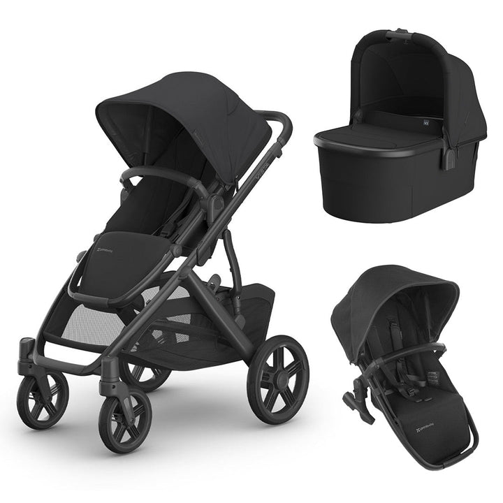 UPPAbaby Vista V3 Pushchair - Jake - Black - Duo-Strollers- | Natural Baby Shower