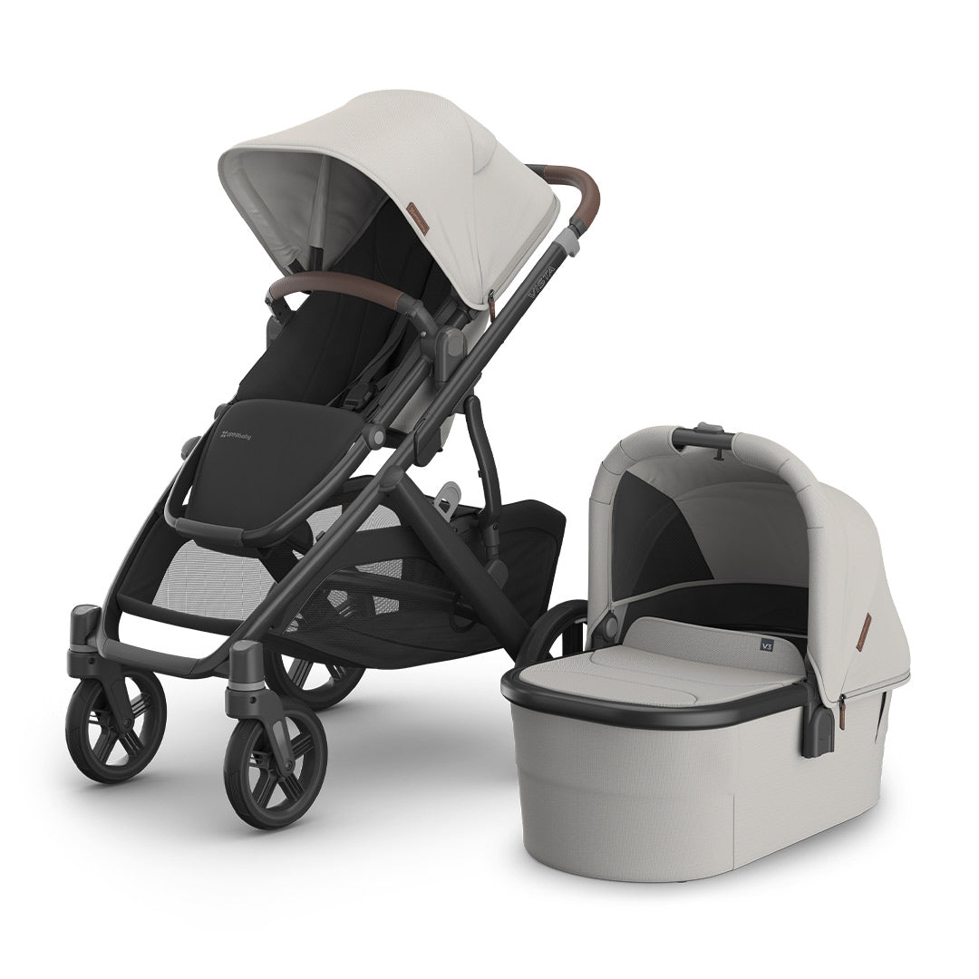 UPPAbaby Vista V3 Pushchair - Savannah - Pearl Grey-Strollers-Savannah- | Natural Baby Shower