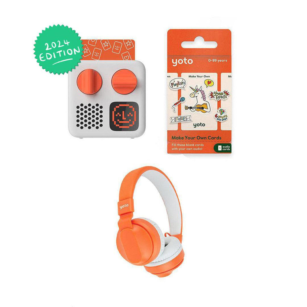 Yoto Mini Player + Make Your Own Cards Bundle - 2024-Audio Players-With Headphones- | Natural Baby Shower