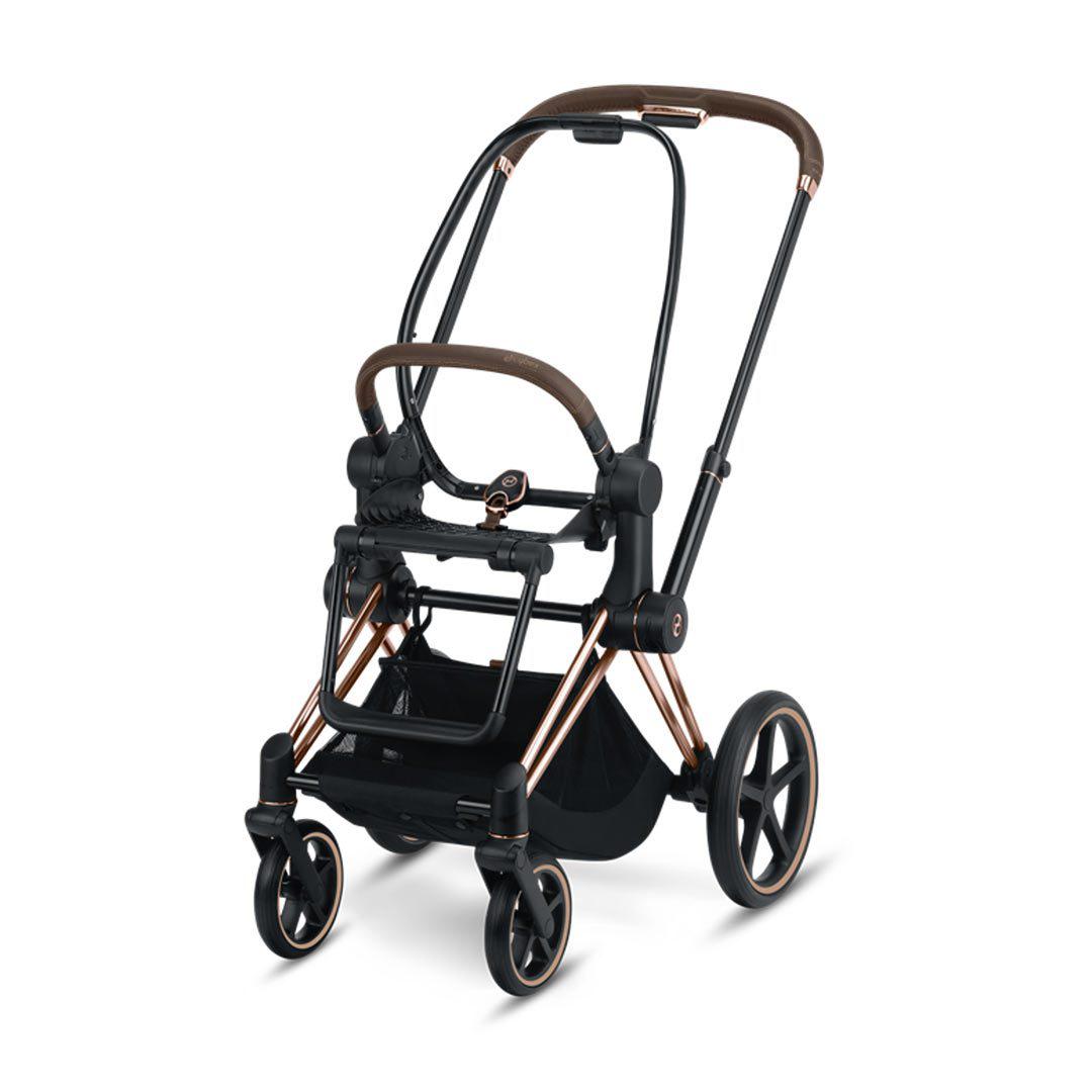 Outlet - CYBEX Priam Frame with Seat Hardpart - Rose Gold-Stroller Frames- | Natural Baby Shower