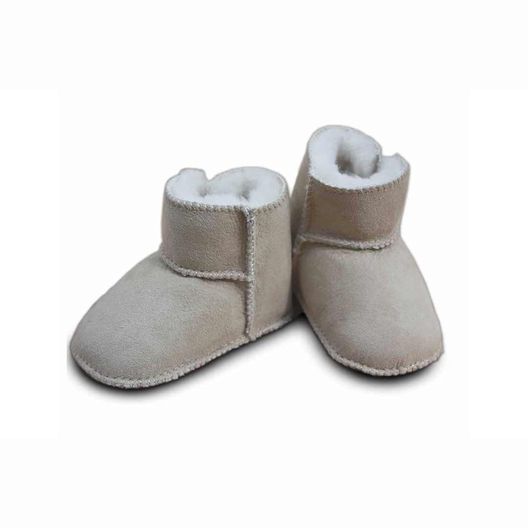 Heitmann Lambskin Booties - Sand-Booties-0-6m-Sand | Natural Baby Shower